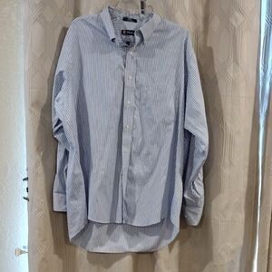 Chaps Blue Striped Men's Shirt
